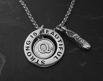 Runner Gift · Running lover · Motivation Necklace Gift · Initial Gift · Running gifts · Custom Gift · Gift for run ·Sport gift · WOD & FIT