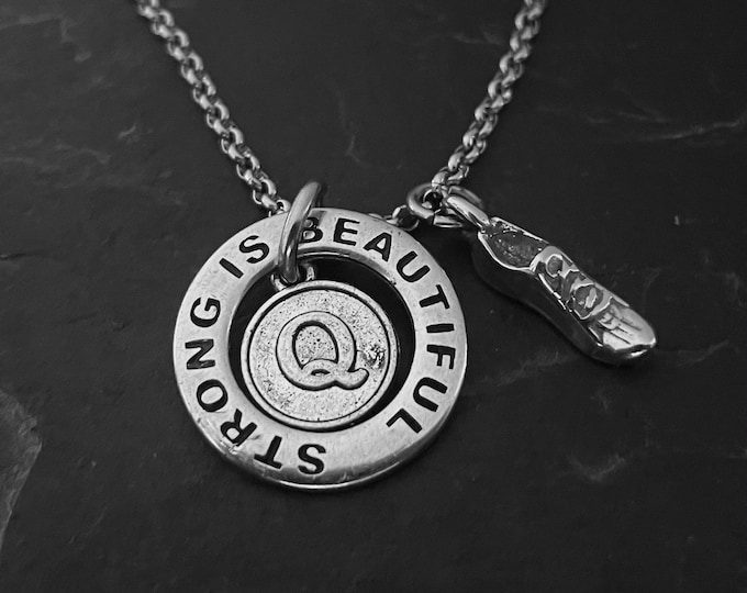 Runner Gift · Running lover · Motivation Necklace Gift · Initial Gift · Running gifts · Custom Gift · Gift for run ·Sport gift · WOD & FIT