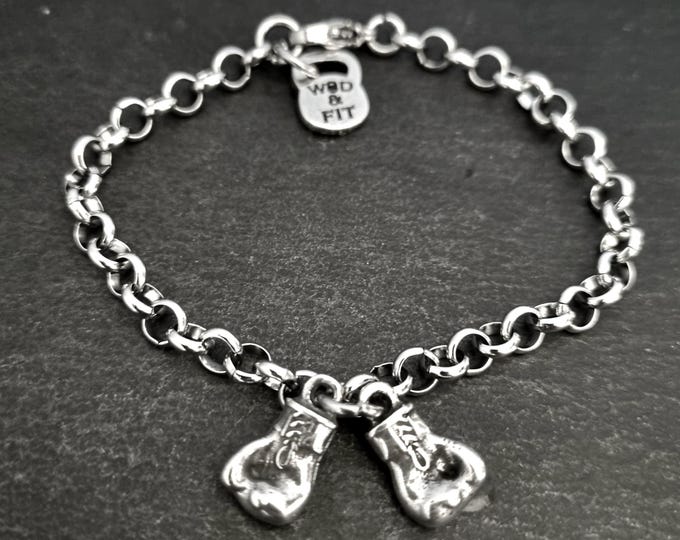 Boxing Glove Bracelet - Boxing Trainer - Workout Gift - Motivation Gift- Gym Gifts - Boxing Gifts - Boxing Bracelet- Kick boxing - Wod & Fit