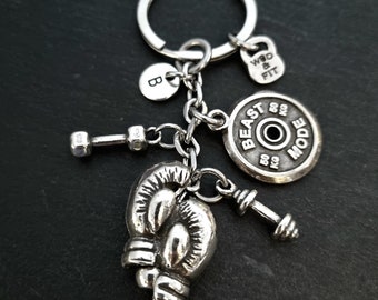 Boxing Gloves Keychain Motivation Jewelry Custom Gift · UFC - MMA - Boxing Jewelry - Fight Gift - Boxing Coach Gift - Boxing Gym - Wod & Fit
