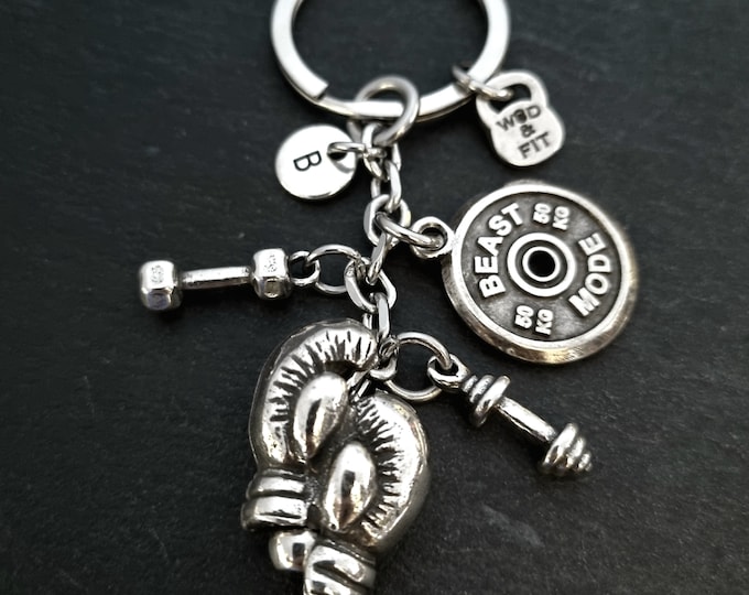 Boxing Gloves Keychain Motivation Jewelry Custom Gift · UFC - MMA - Boxing Jewelry - Fight Gift - Boxing Coach Gift - Boxing Gym - Wod & Fit