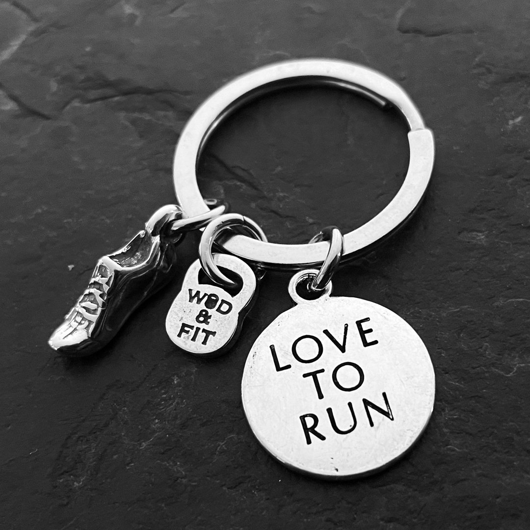 Runners Keyring Runner Gifts Gift for Runner Running Love to Run
