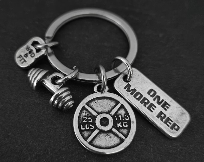 Gym Keychain Weight Plate 25lbs Jenny Workout · Personalized Gift · Girlfriend gift· Bff Gifts ·Mom Gift · Wife Gift ·Fitness Gift Wod & Fit