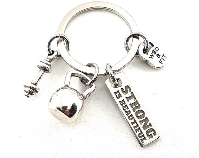 Keychain Kettlebell Blake Motivational Workout Gym Gift,Weight lifting,Bodybuilding,Fitness Jewelry, Fitness Gift,Sport Gift,Gym Gifts,Run