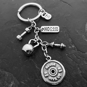 Custom Keychain Mat Open Workout · Personalized Gift · Crosstraining· Weightlifting · Dad Gift · Boyfriend Gift· Girlfriend Gift · Wod & Fit