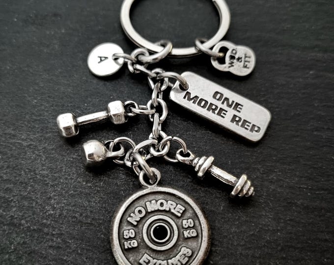 Personalized Gym Keychain NO MORE EXCUSES · Encouraging Fitness Gift · Custom Fit Gift · Strength Training Inspiration ·Motivation Wod & Fit
