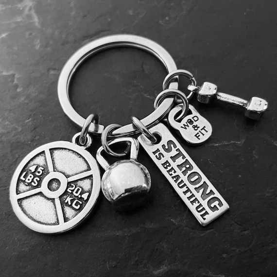 Weightlifting keychain best sale