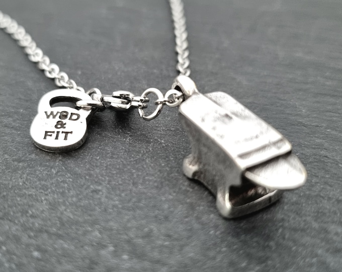 Anvil Necklace · Strong Gift · Anvil Pendant · Forged in the Fire · Anvil Charm · BoyFriend Gift· Gift for Dad · Strenght Jewelry· Wod & Fit