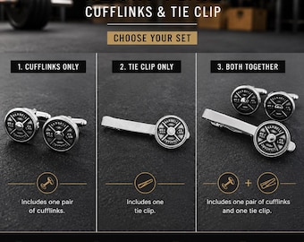 Gym Cufflinks Barbell Standard Weight Plate 45lbs Gifts · Gym Jewelry · Bodybuilding Gift · Weightlifting cufflinks · Sport Gift Wod & Fit