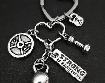 Custom Keychain Fitness Girl Gift Cindy Workout · Custom gift - Women Gift · Mom Gift · bff gifts · gift for her · Girlfriend Gift·Wod & Fit
