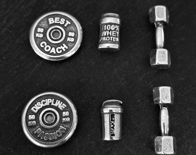 SET 3 Gym Magnets Dumbbell + Kettlenbell + Motivation Weigth Plate -Whiteboard magnet · Gym Gift - Gym Quotes · Fridge magnet - Wod & Fit