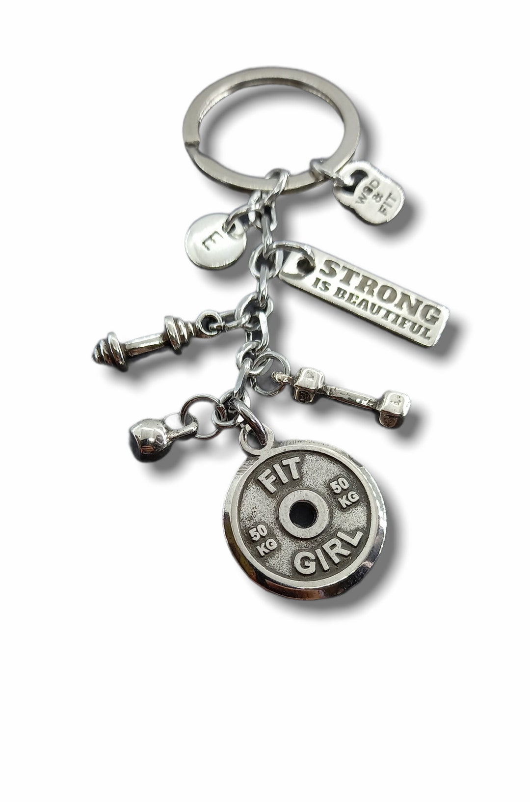 Gym Keychain FIT GIRL Gym Gifts Custom Gift Bodybuilding Workout Gifts