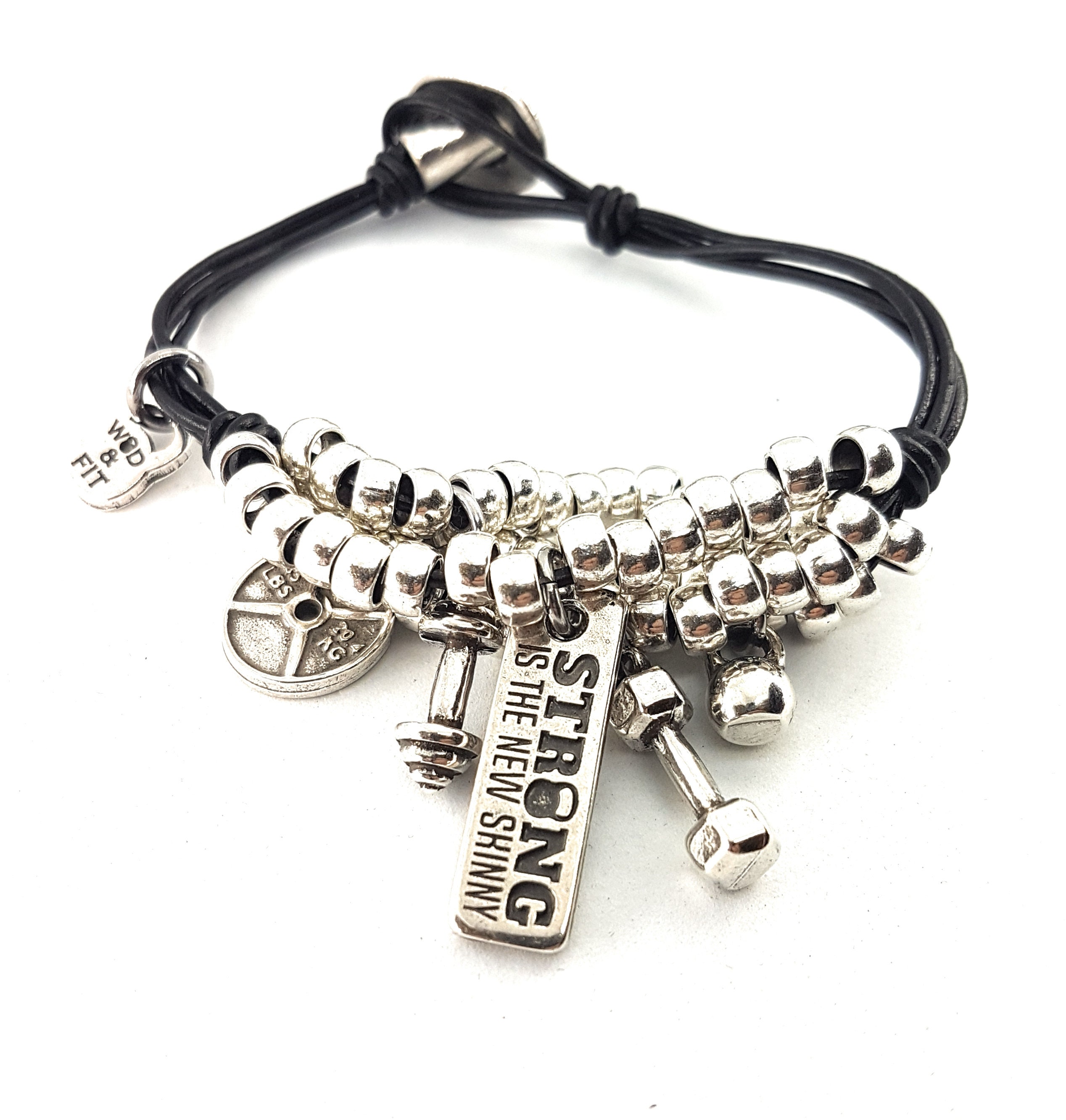 Leather Women Bracelet Emily Workout · Personalized Bracelet