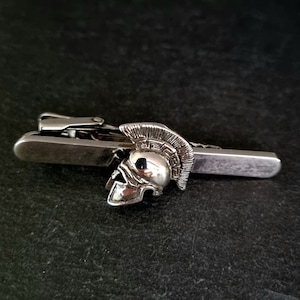 Spartan Tie Clip - Greek Helmet - Dad Gift - Father Gift - Mens gift - Tie clips - mens tie clip - Spartan Helmet - antique tie clip - Dad
