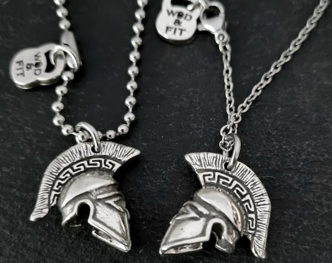 Spartan Necklace · Spartan Helmet Necklace · Boifriend gift · Spartan Race · Greek Helmet · Warrior Gift · Necklace for men · Wod & Fit