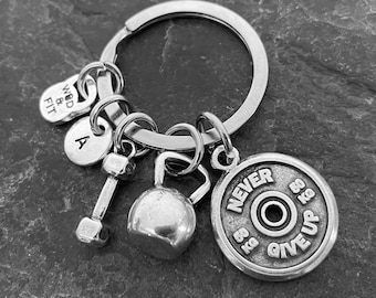 Gym Keychain Rankel Workout Gifts · BFF Gifts · Personalized gift · Boyfriend Gift · Gift for Girlfriend · Mom Gift · Dad Gif ·  Wod & Fit