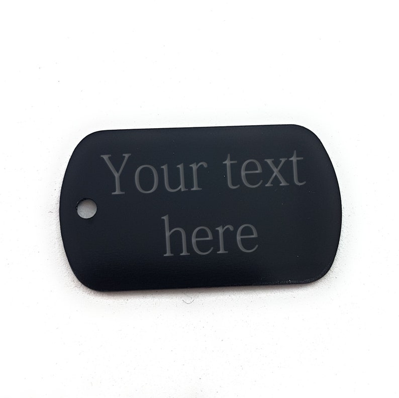 Necklace Tag Personalized Military Tag Diamond Engraving Dog Tag Bag Tag gift tag engraved name tag Id Tag Name Tag image 1