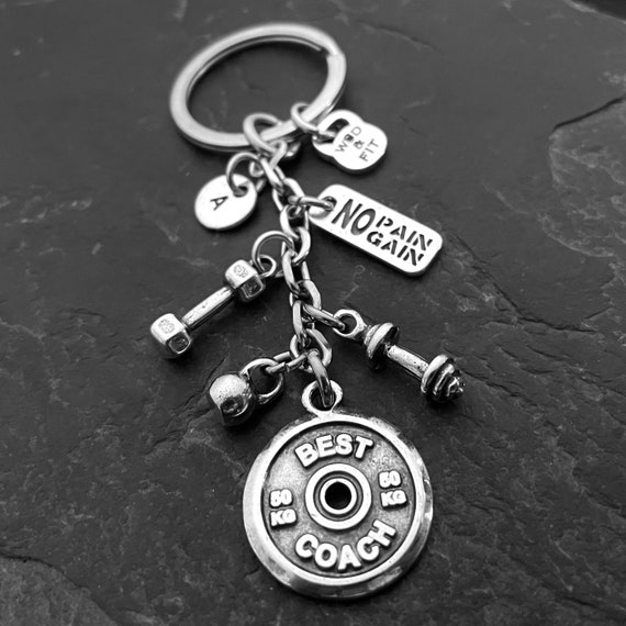 BEST COACH Keychain Gym Gifts Name Gift Gym Motivation Coach Gift