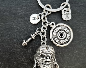 Gorilla Aviator Beast Mode Keychain · Personalized Gift · Gym gifts · Gym Motivation · Coach gift · Funny Gift · birthday gifts · Wod & Fit