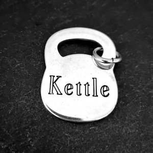 Carte Kettlebell gravée personnalisable pour animal de compagnie · Identification du chien · Médaille pour animal de compagnie · Nom de l'animal · Identification de l'animal · Sac à dos Wod & Fit