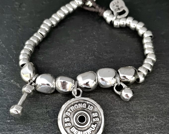 Personalized Workout Bracelet - Empowering Gift for Her Atlas Workout · Custom Bracelet · Girlfriend Gift · Bff Gift · Mom Gift ·Wod & Fit