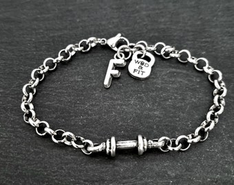 Gym Bracelet Barbell Workout gifts · Gym Jewels · Bodybuilding Gift·Fitness Gifts · Gym Gifts · Personal Trainer · Crosstraining · Wod & Fit