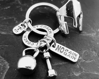 Keychain The 300 Spartans Workout gift - Motivation Custom Gift - Spartan Helmet Gift · Spartan Helmet - Gym Gifts- Spartan Race ·Wod & Fit