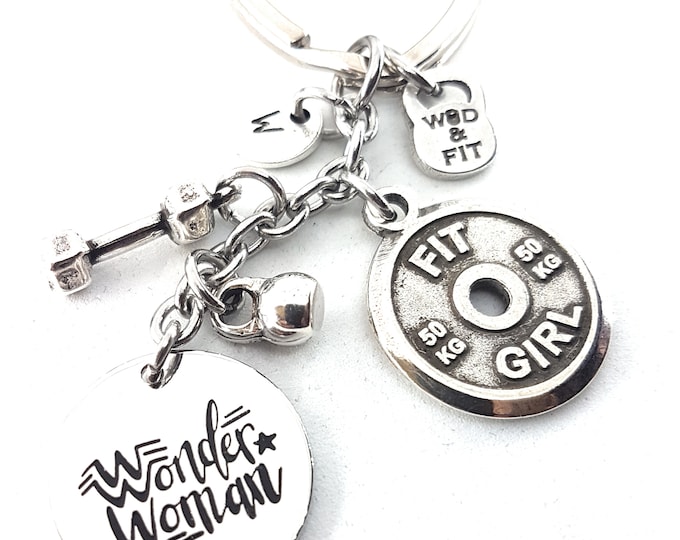 Unique Weight Plate Keychain - A Thoughtful and Stylish Present for the Women Who Lift and Inspire! Girlfriend gift - Best Mom Wod & Fit