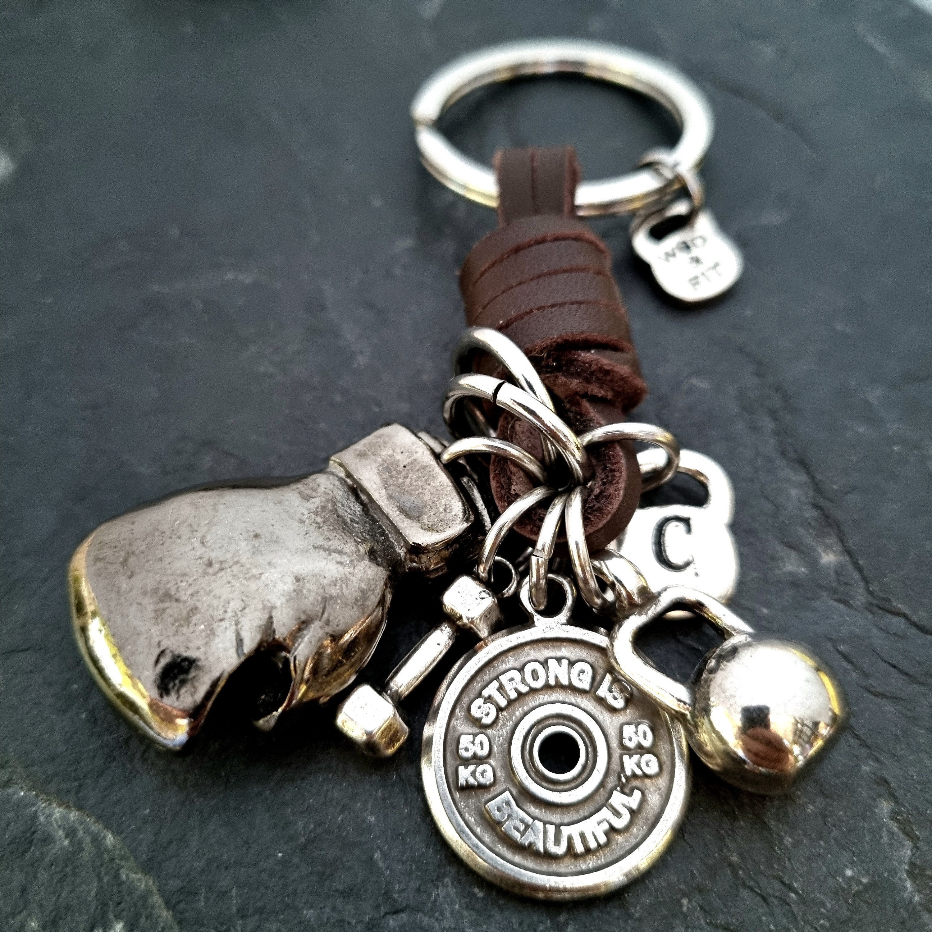 FEGVE Titanium Quick Release Swivel Keychain Key Keychain Clip with  Titanium Mini Quick Release Connecting Key Chain Rings
