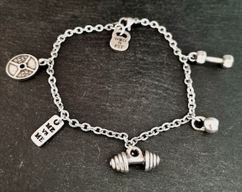 Women Bracelet Sport is my life · Gym Gifts · Fitness Bracelet · Bodybuilding · Sister Gift · Boxing Gift · Crosstraining · Runner·Wod & Fit
