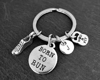 Running keychain - Runner Motivation - Runner gifts - Love to Run - Running gifts -Gift for runners -Workout gift - Marathon gift-Wod & Fit