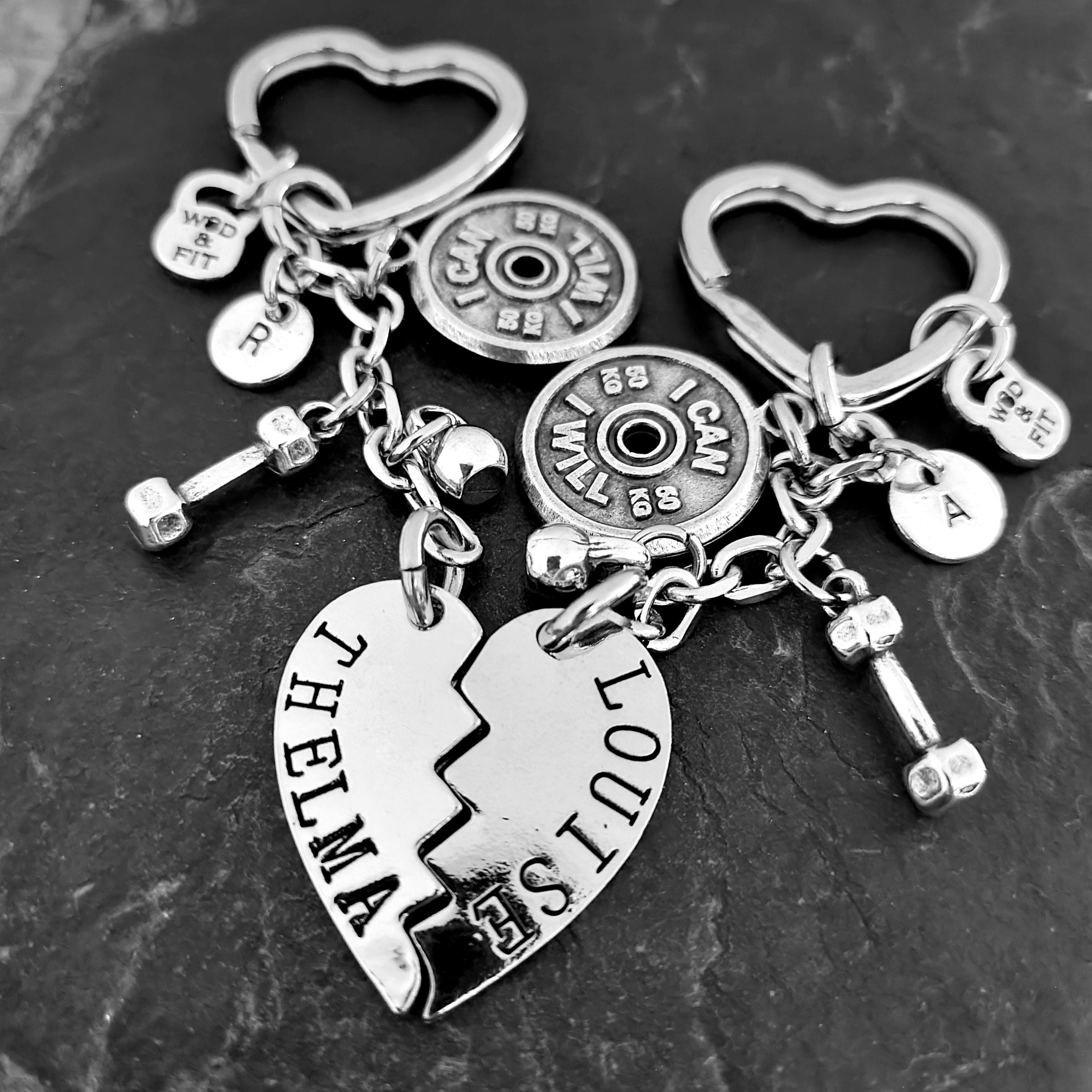 Couple Gift Keychain Thelma & Louise Strong Women * Best Friend Gift * Sister Gift * BFF Gift * Girlfriend Gift * Mom Gift * Wod and Fit