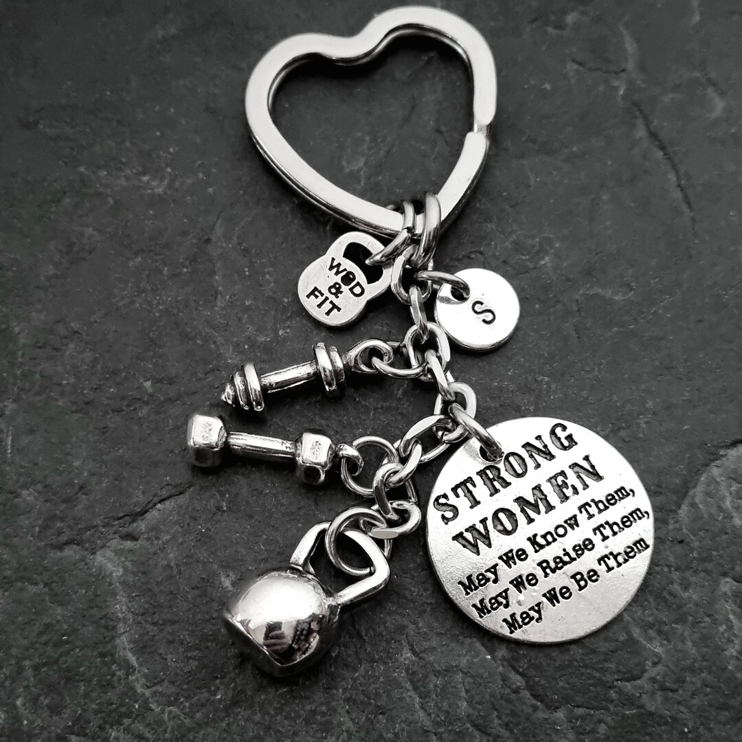GYM Custom Keychain FITNESS Girl Gym Gifts · Workout Gifts · Power Girl ...