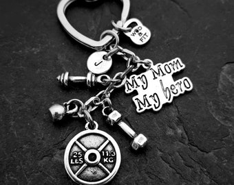 GYM Custom Keychain Gym Personalized Gift Fit 25lbs · Girlfriend Gift · Name Gift · Sister gifr  ·Mom gift · Weight Loss · Fitness·Wod & Fit