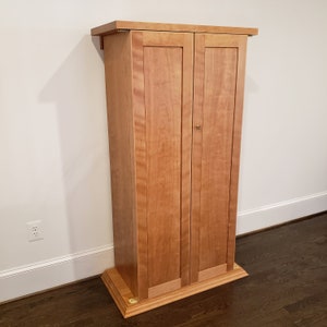 Jewelry Storage Tower in Solid Cherry Wood image 1