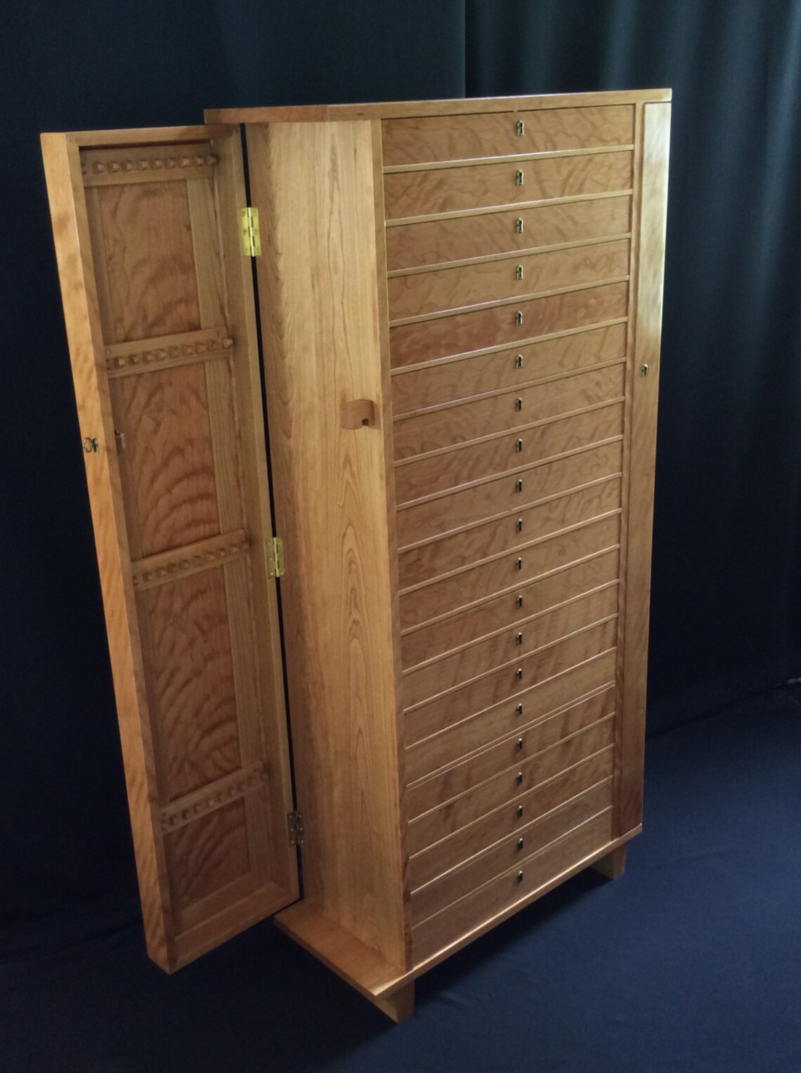 Large Jewelry Storage Tower With Twenty Drawers and Two Doors Etsy