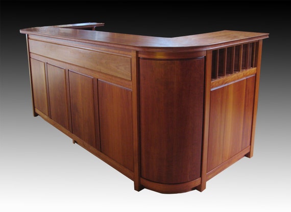 Cherry reception sale desk