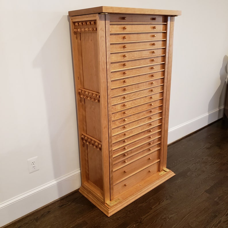 Jewelry Storage Tower in Solid Cherry Wood image 3