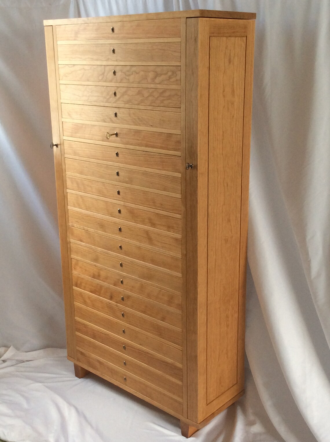 Large Jewelry Storage Tower With Twenty Drawers and Two Doors Etsy