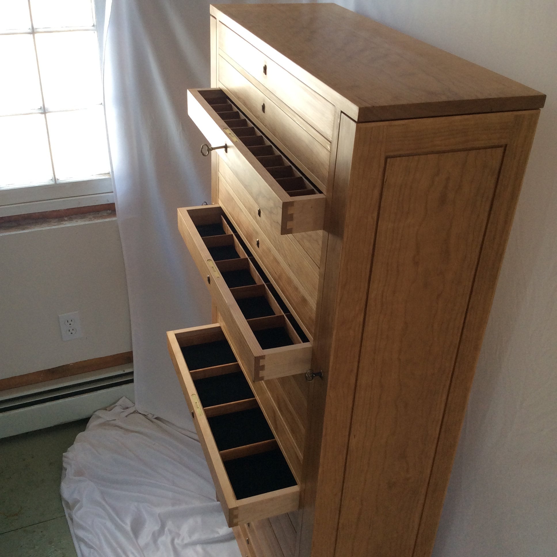 Large Jewelry Storage Tower With Twenty Drawers and Two Doors Etsy