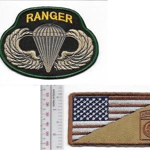 Ranger  Army 82nd Airborne Infantry Division Airborne ABN & Ranger Parachutist Wings