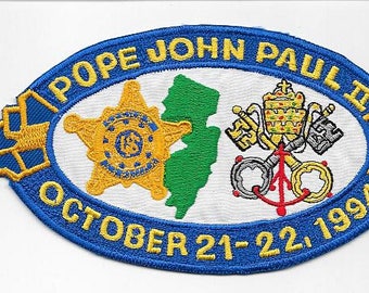 US Secret Service USSS New Jersey Pope John Paul II 1994 Visit Detail Cancelled due to Pope Injury