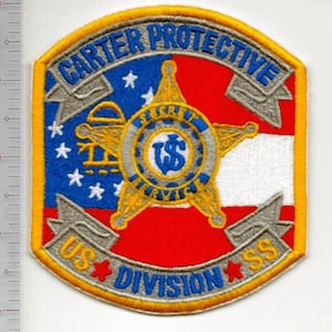 US-Geheimdienst USSS Washington DC Präsident Carter Protective Division Agent Service Patch