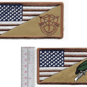 Green Beret Army Special Forces Unit Crest & SF Green Beret Patches