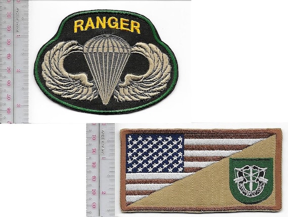USA Velcro Flag Patch w/ USMC EGA – Green Beret