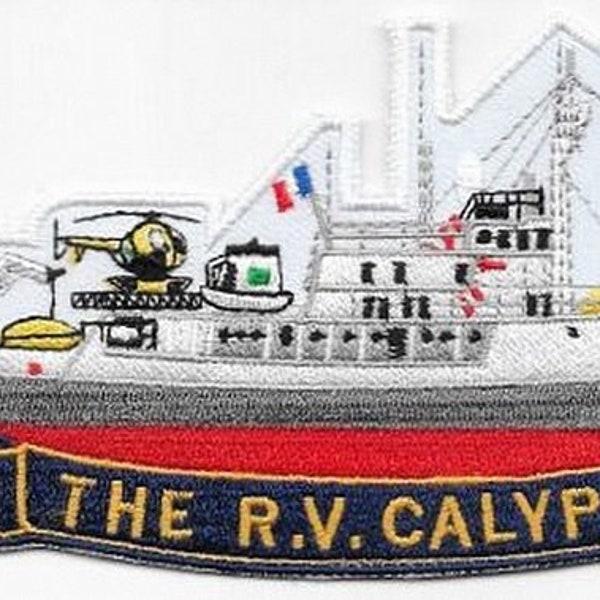 SCUBA Diving USA & France Research Vessel RV Calypso The Cousteau Society Patch