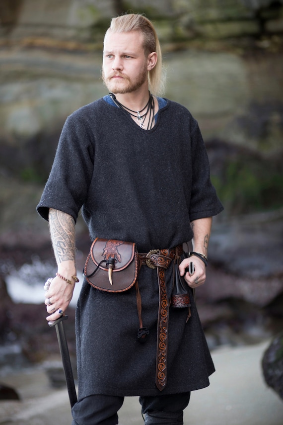 Wool Viking Tunic Perfect Garb For Norse Sca And Larp Etsy