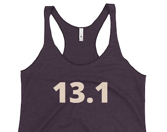13.1 TANQUE / Tanque de media maratón / entrenamiento de media maratón / regalo de medio maratón / correr / regalo de correr