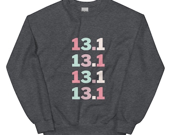 13.1 SUDADERA DE CORREDOR / media maratón / 13.1 finisher / entrenamiento de media maratón / corredor femenino / primera media maratón / sudadera de running