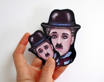 Koelkastmagneet Stille Filmster | Iconische door acteur/filmregisseur geïnspireerde magneet | Zwart-wit filmdecor Jaren 20 bioscoop decor